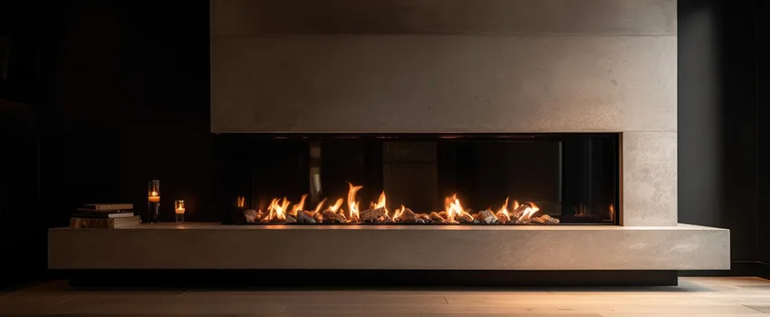Gas Fireplace Ember Bed Design Services in Miami, Florida